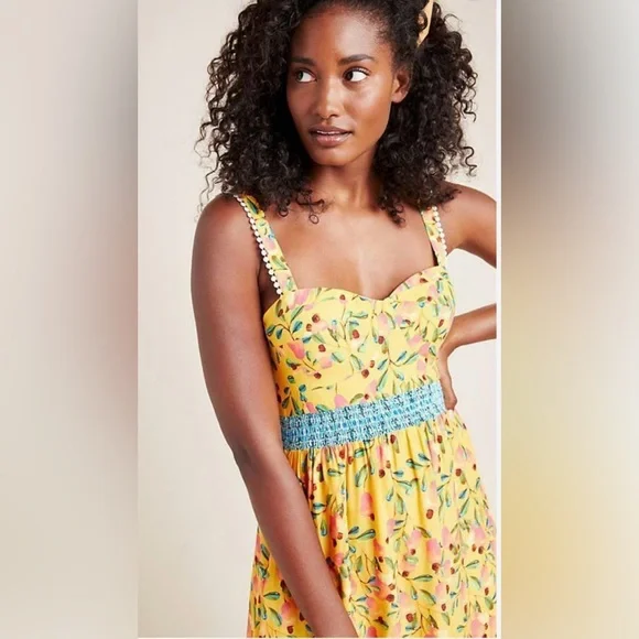 FARM Rio for Anthroplogie Anjou Maxi Dress, NWOT, Sz 6 - Picture 1 of 6